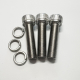Factory Pipe Head-Pipe/Manifold Stainless Steel Allen Bolt Kit (Yamaha)