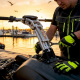 Technician installing freestyle jet ski handpole outdoors