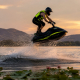 Freestyle jet ski rider demonstrating basic stance