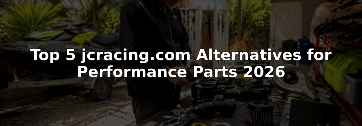 Man inspecting watercraft performance parts on workbench