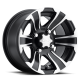 ITP SS 312 14x6 / 4x137 BP / 4+2 Offset Black w/ Machined Wheel