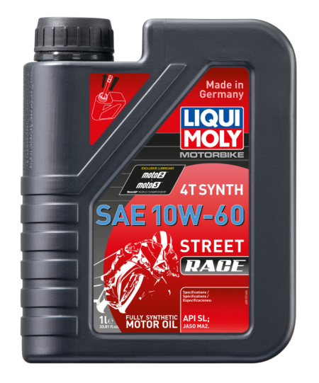 LIQUI MOLY 1L Motorbike 4T Synth SAE 10W60 Street Race