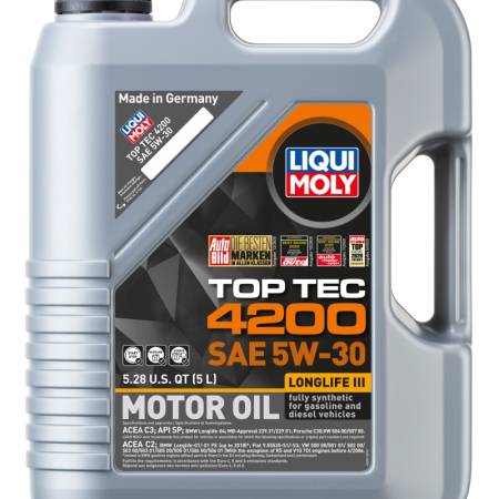 LIQUI MOLY 5L Top Tec 4200 New Generation Motor Oil SAE 5W30