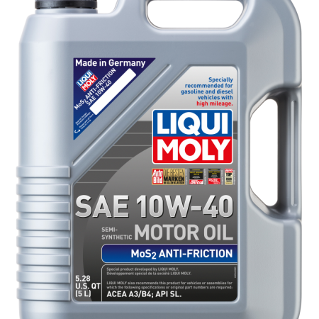 LIQUI MOLY 5L MoS2 Anti-Friction Motor Oil 10W40