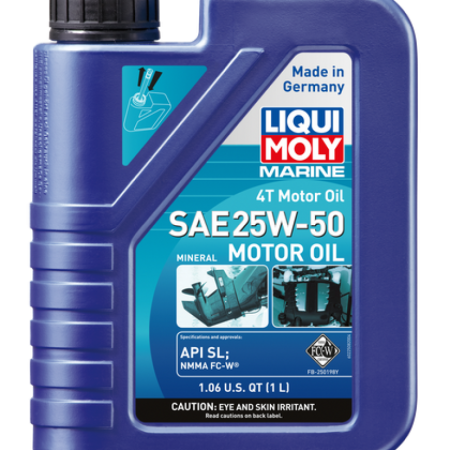 LIQUI MOLY 1L Marine 4T Motor Oil SAE 25W50