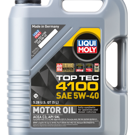 LIQUI MOLY 5L Top Tec 4100 Motor Oil SAE 5W40