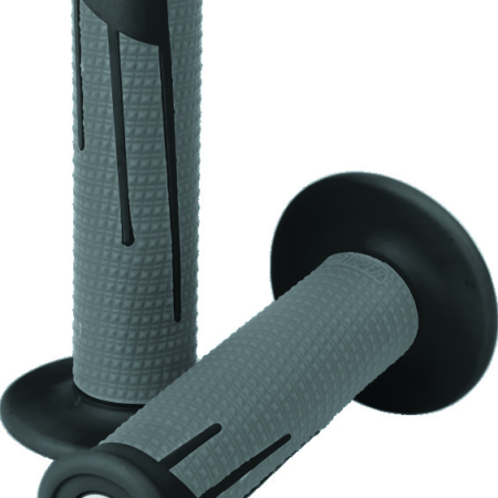 ProTaper Full Diamond Clamp-On Grips - Black/Dark Gray