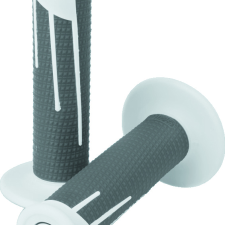 ProTaper Full Diamond Clamp-On Grips - White/Dark Gray