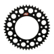 Renthal 92-05 Kawasaki KX 250 2-Stroke/ KLX650/R Rear Grooved Sprocket - Black 520-49P Teeth