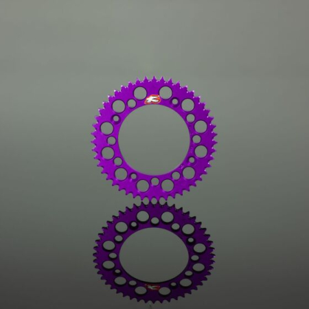 Renthal 94+ Kawasaki KX 125-450 Rear Grooved Sprocket - Purple 520-51 teeth