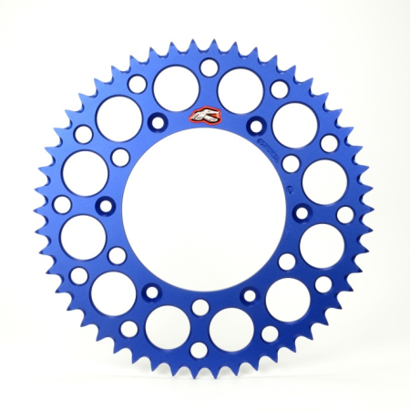 Renthal 02-22 Suzuki RM 85/ 93-18 Yamaha YZ80/YZ 85 Rear Grooved Sprocket - Blue 428-47P Teeth