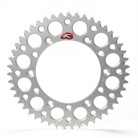 Renthal 93-98 Yamaha YZ 125/ YZ 250/ WR 400 F Rear Grooved Sprocket - Silver 520-51P Teeth