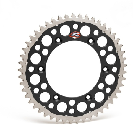 Renthal 92-24 Honda CR125R/250R/500R/ CRF250R/X/450R/RWE/RX Rear Twinring - Black 520-49P Teeth