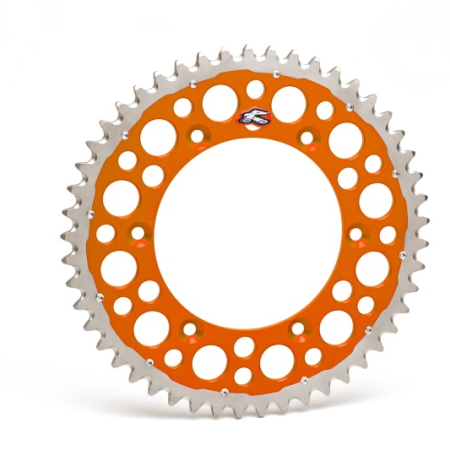 Renthal 21-23 KTM 450 Rally Factory Replica/Race Replica Rear Twinring - Orange 520-48P Teeth