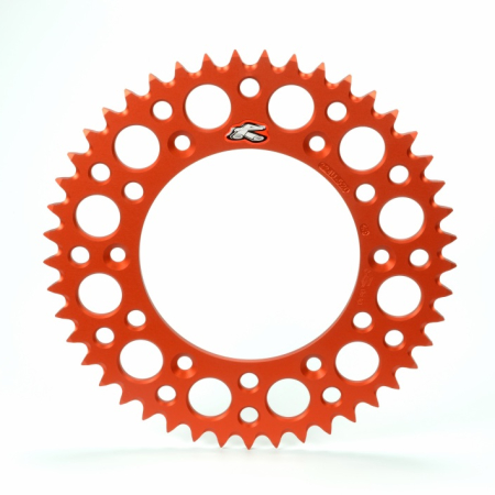 Renthal 97-24 KTM/ 06-07 Husaberg/ 18-24 Husqvarna Rear Grooved Sprocket - Orange 520-45P Teeth