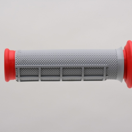 Renthal ATV Dual Compound Grips 1/2 Waffle - Red