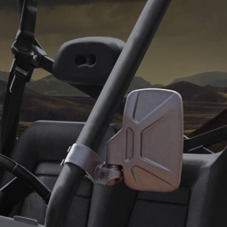 Seizmik 01+ A Cat/ Hon/JD/ Kaw/ Pol/ Suz/ Yam Breakaway Sideview Mirror - 1.75 in. Steel Clamp Pair